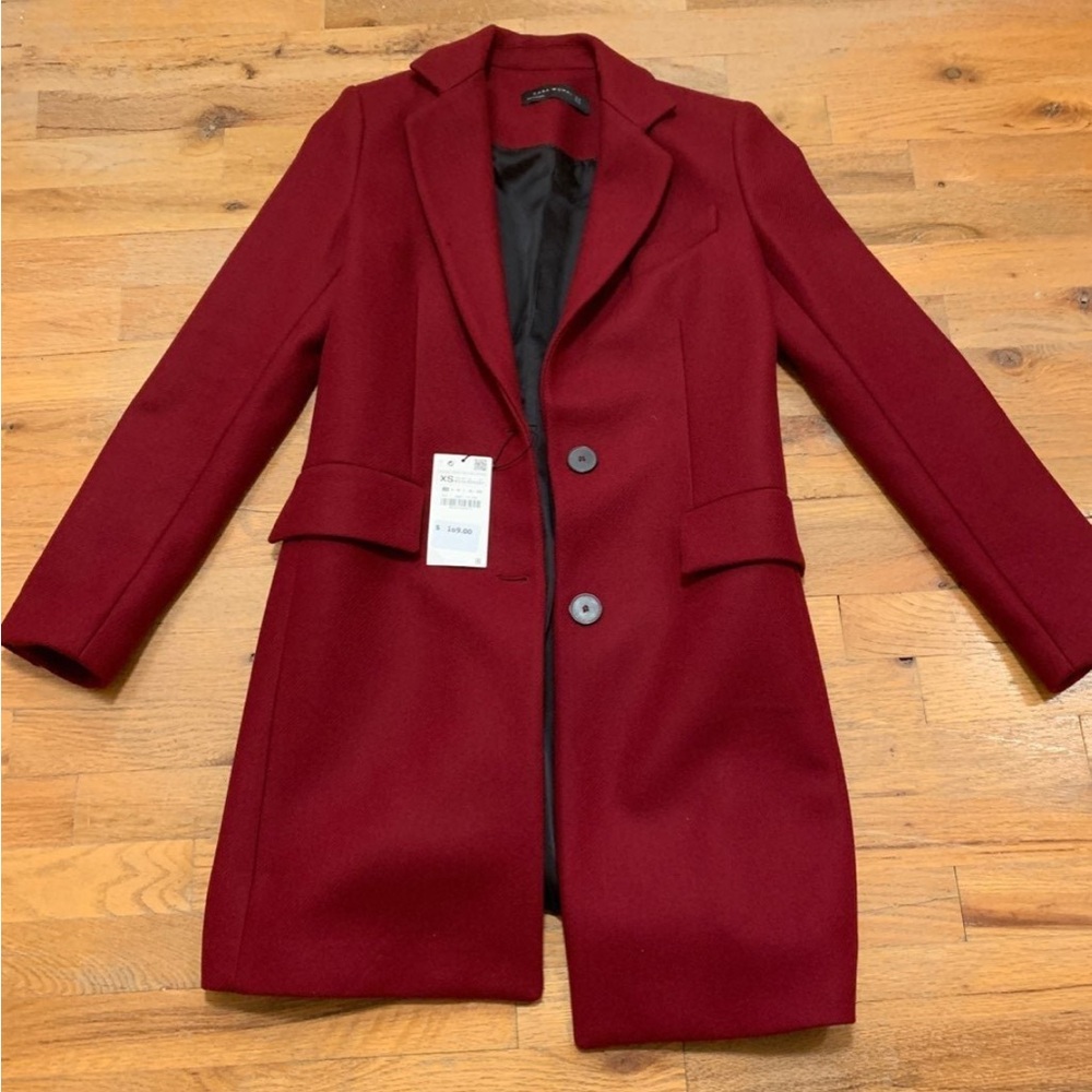 Red Zara Coat